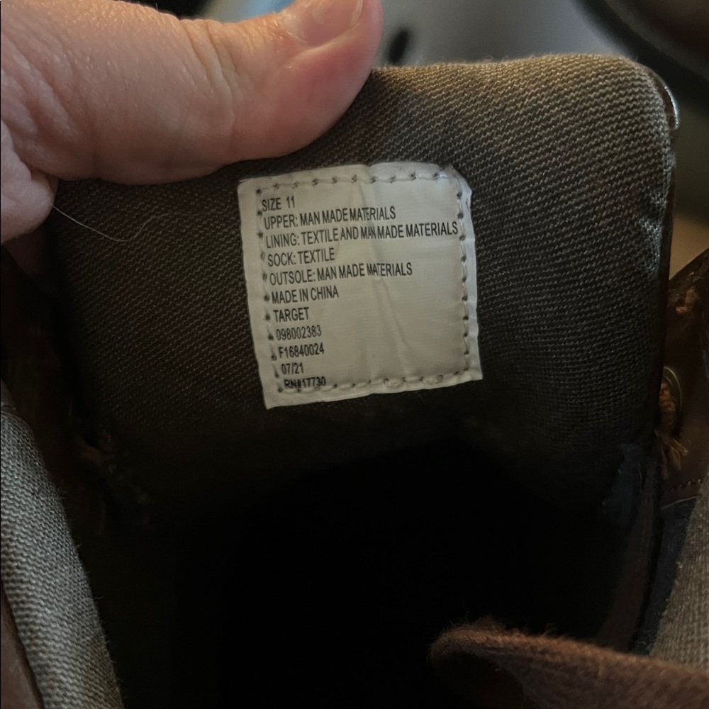 Goodfellow & Co Men's Brown Lace-Up Boots - Picture 2 of 4